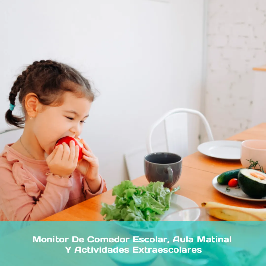 Curso de Monitor De Comedor Escolar, Aula Matinal y Actividades Extraescolares